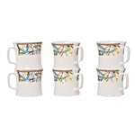 BP Bharat Chai/Tea/ Coffee Bone China Microwave Series Small Mug Set - Kite 115 ml Pack of 6