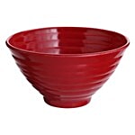 Iveo  100% Melamine Popcorn/Snack Bowl - Red 1 pc