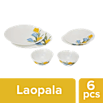 LaOpala Opalware Melody Dinner Set - Golden Fiesta 6 pcs