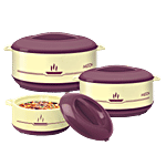 Milton Junior Buffet Casserole For Roti/Chapati Gift Set - Purple 3 pcs