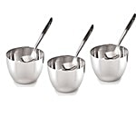 Neelam Stainless Steel Bowl Set With Spoon 3 pcs