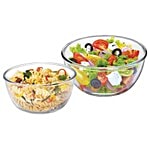 Cello Ornella Glass Mixing Bowl 2 pcs (500 +1000 ml)