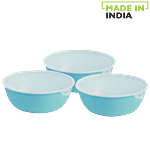 Saura Easy Lock Round Plastic Container 3 pcs