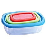Saura Crunch Rectangle Container 3 pcs