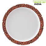Servewell Pure Melamine Round Small Plate - Golden Paisley 1 pc