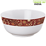 Servewell Pure Melamine Round Veg Bowl - Golden Paisley 1 pc