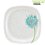 Servewell Pure Melamine Sq Round Dinner Plate - African Daisy 1 pc