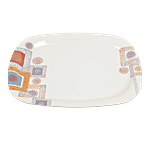 Servewell Pure Melamine Sq Round Serving Platter - Calico 1 pc