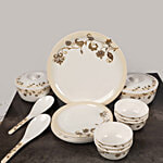 Servewell Pure Melamine Traditional Dinner Set - Olivia 24 pcs