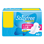 STAYFREE Secure Ultra-Thin Sanitary Pads 40 Pads (Save Rs.66/-)