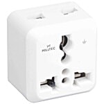 Milltec Classic 1069 3 Pin Universal Multi Travel Adaptor - 10 Amp 240 V 1 pc 