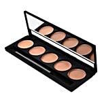 GlamGals 5 Colour Matte Finish Waterproof Concealer Palette 1 pc 