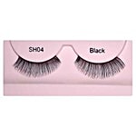 GlamGals Stylish Black Soft Thick Reusable False Eye Lashes For Women - SH04 2 g