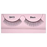 GlamGals Stylish Black Soft Thick Reusable False Eye Lashes For Women - SH13 2 g