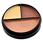 GlamGals Matte Finish Waterproof Trio Concealer Palette 1 pc 3 Shades, CC01