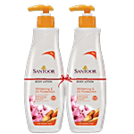 Santoor Perfumed Body Lotion for Skin Whitening & UV Protection 250 ml (Pack of 2)