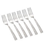 Neelam Stainless Steel Glitter Dinner Fork 6 pcs 