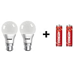 Eveready LED Bulb 9W Combo 2 pcs (Get 2 AA  Batteries Free)