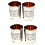 Tallboy Steel Copper Designer Water Tumbler 4 pcs