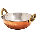 Tallboy Serving Kadhai With Brass Handle - Medium 1 pc