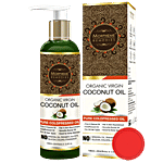 Morpheme Remedies Organic Virgin Coconut Oil - Pure Coldpressed & Undiluted Oil 120 ml