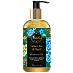Oriental Botanics Bath & Body Oil - Green Tea & Basil 200 ml