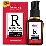 StBotanica Professional Facial Serum - Retinol 2.5% + Vitamin E, C & Hyaluronic Acid, Softens & Heals Skin, No Parabens, No Silicones 20 ml