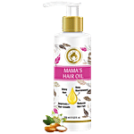 Mom & World Mama's Hair Oil - Deep Nourishment, Pure & Natural Cold Pressed, No Paraben, Mineral Oil 200 ml 