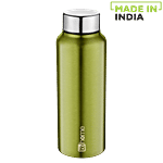 BB Home Frost Stainless Steel Bottle With Steel Cap - Metallic Green Finish, PXP 1009 BK 500 ml