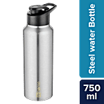 bb home Frost Stainless Steel Bottle With Sipper Cap - Steel Matt Finish, PXP 1004 Cq 750 ml