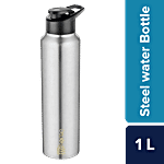 bb home Frost Stainless Steel Bottle With Sipper Cap - Steel Matt Finish, PXP 1004 Dq 1 L