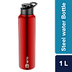 bb home Frost Stainless Steel Bottle With Sipper Cap Dark Red PXP 1004 Dq 1 L