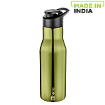 BB Home Puro Stainless Steel Bottle With Sipper Cap - Metallic Green Finish, PXP 1008 CQ 750 ml