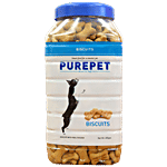 Purepet Milk Flavour Real Chicken Biscuits, Dog Treats 455 g Jar