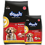 Drools Chicken & Egg Puppy Dog Dry Food 3 kg (Get Free 1.2 Kg)
