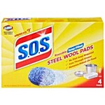 Clorox S.O.S Steel Wool Pads - Soap Filled 4 pcs Box