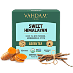 VAHDAM Organic Sweet Himalayan Long Leaf Green Tea 30 g (15 Pyramid Bags x 2 g each)