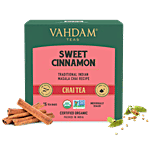 VAHDAM Sweet Cinnamon Masala Long Leaf Chai Tea - Pyramid Bags 30 g (15 Bags x 2 g each)