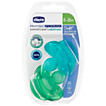 Chicco Baby Soother PH.SOFT SIL, 6-16M (Blue  & Green) 2 pcs