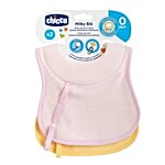 Chicco Baby Bib - Girl, 0m+ 2 pcs