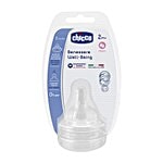 Chicco Baby Feeding Bottle Teat Medium Flow - 2m+ 2 pcs