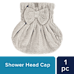 bb home Spa Bath Shower Face Head/Hair Cap - Bow, Grey, Bh-029 Gry 1 pc