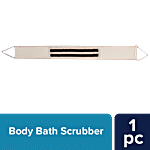 bb home Body Back/ Neck/ Feet Scrubber - Hangable, Black With Stripes 1 pc
