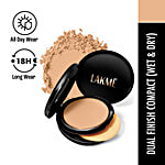 Lakme Unreal Dual Cover Pressed Powder Compact 9 g Golden Medium 03
