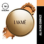 Lakme 9 to 5 Primer + Matte Powder Foundation Compact 9 g Honey Dew