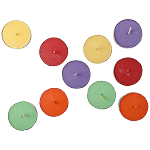 Diyaz Wax Tealight Candles Metal - Round, Multicolour, CD 28 10 pcs