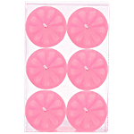 DP Decorative Wax Candles Scented - White, Bb-1262-4 Rose 6 pcs