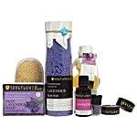 Soulflower Lavender Hexagon Festive Gift Set For Skin & Hair Care 7 pcs
