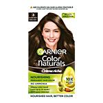 Garnier Color Naturals Creme Riche Hair Colour 70 ml + 60 g 3 Darkest Brown