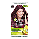 Garnier Color Naturals Long-Lasting Creme Hair Colour 70 ml + 60 g Shade 4.20, Wine Burgundy